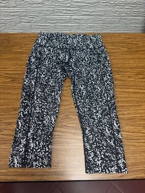 lululemon athletica Black and White Speckle High-Rise Leggings